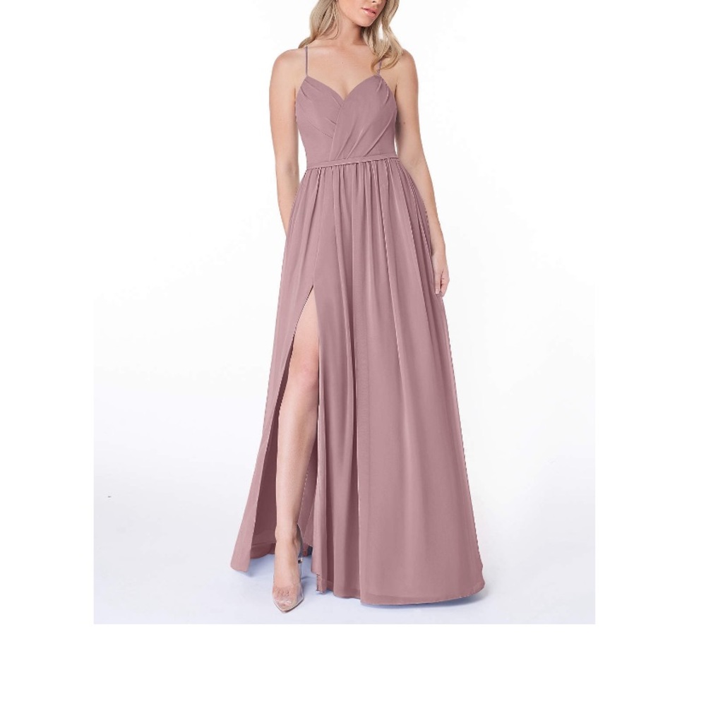 Azazie Cora Dusty Rose Bridesmaid Dress